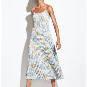 Vince Marine Garden Pleated Cami Dress